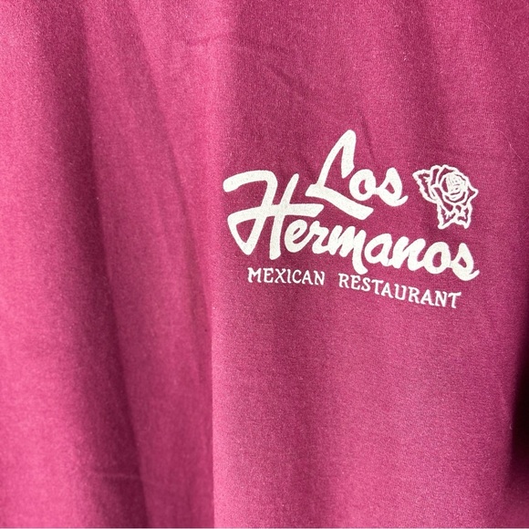 Los Hermanos Mexican Restaurant Vintage 90s Y2K Graphic Tee Shirt Unisex  Large - Picture 5 of 10